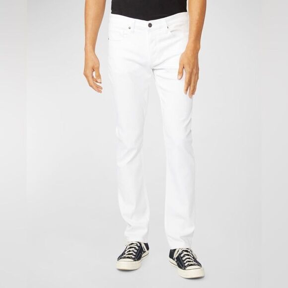Paige Men's Transcend Lennox Icecap Slim Fit White Jeans Size 30 Inseam 36” - Picture 1 of 10